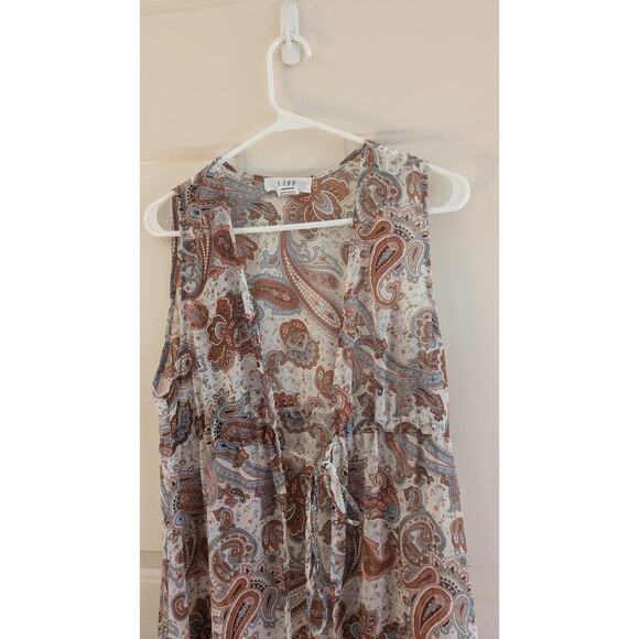 L. I. F. E. Love Is For Eternity Sheer Wrap, Boho Print, Medium, Tie Closure - Picture 5 of 9